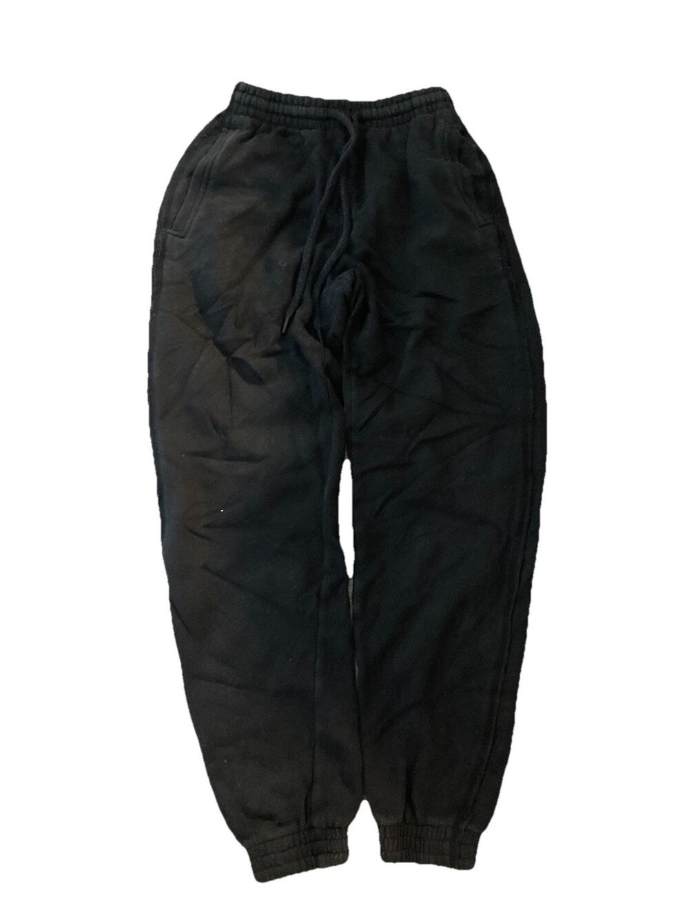 Aerie Fleece Jogger Sweatpants Women's Size XS Black Pants Comfort With Pockets